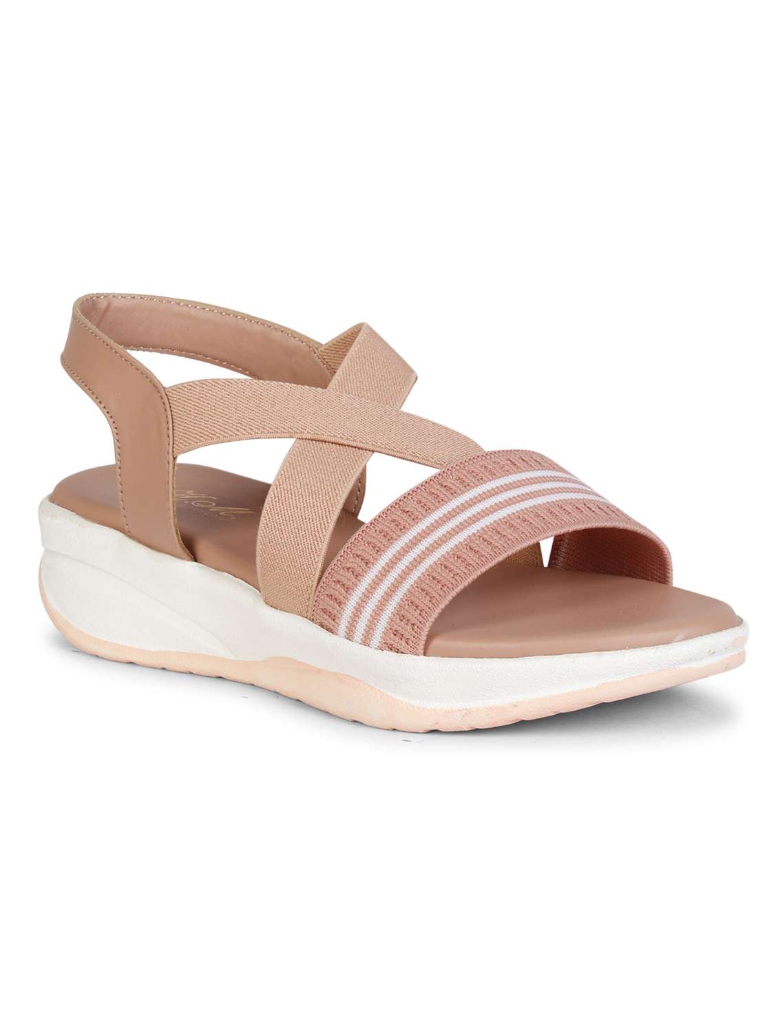women striped back strap wedge - 18606196 - Zoom Image - 0