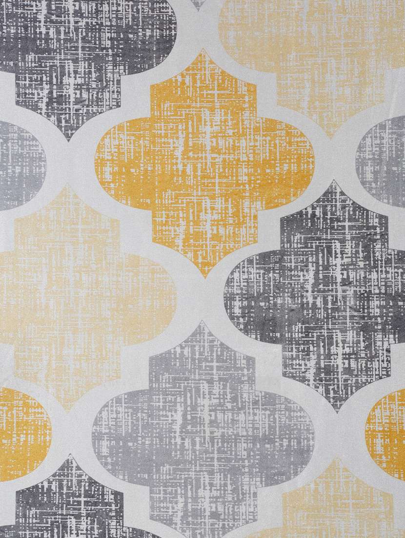 geometric motif printed curtains - 18606870 - Standard Image - 3