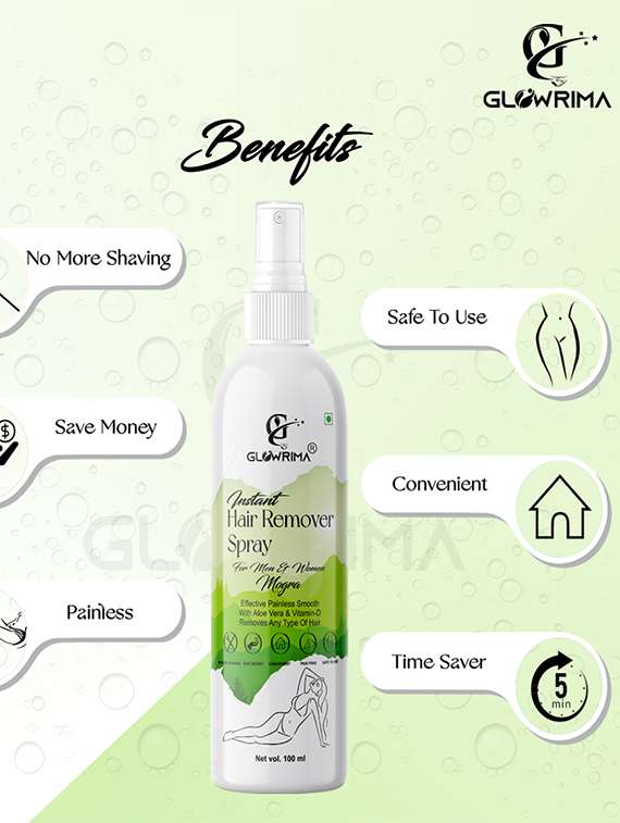 glowrima hair removal spray