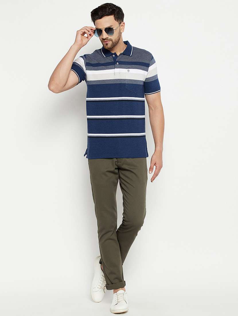 solid flat front casual trouser - 18614474 -  Standard Image - 3