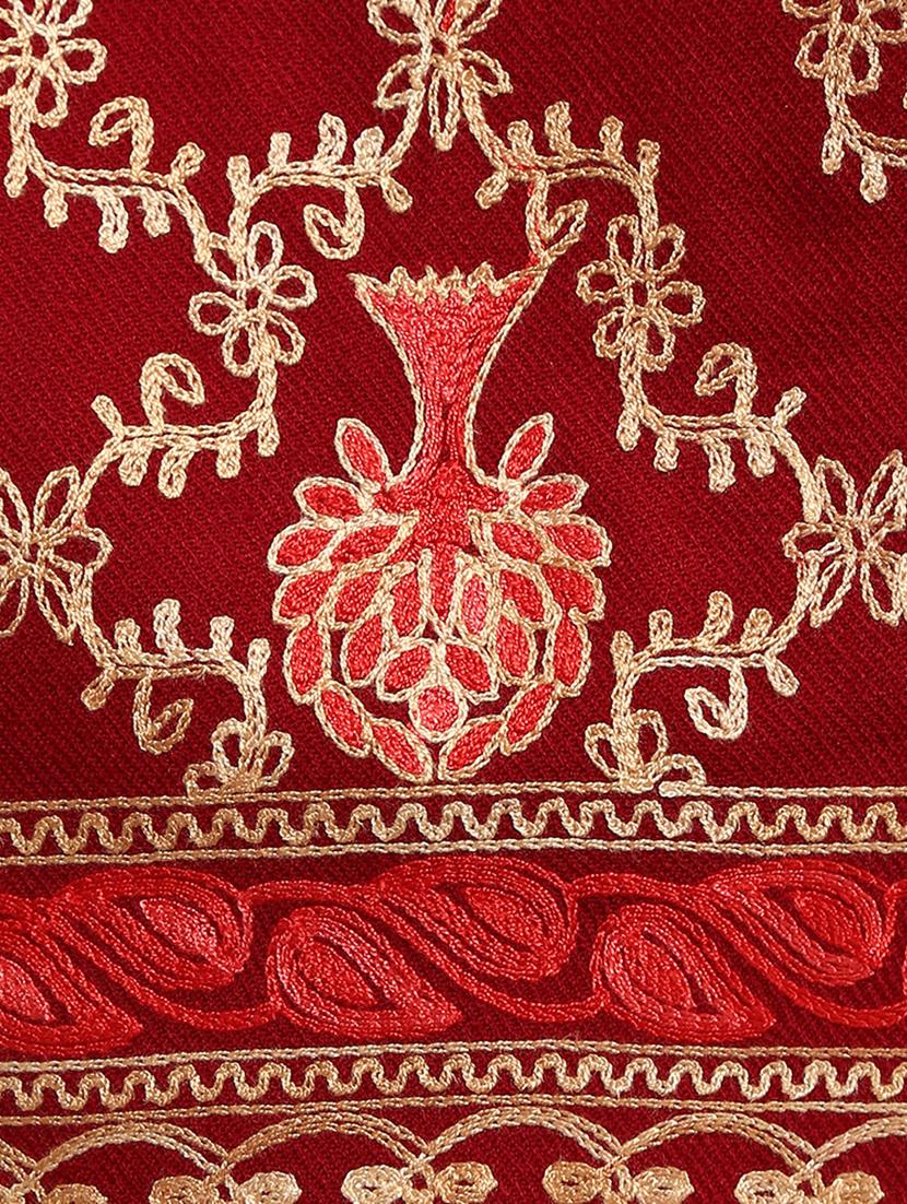 tassel detailed jacquard work stole - 18614702 - Standard Image - 3