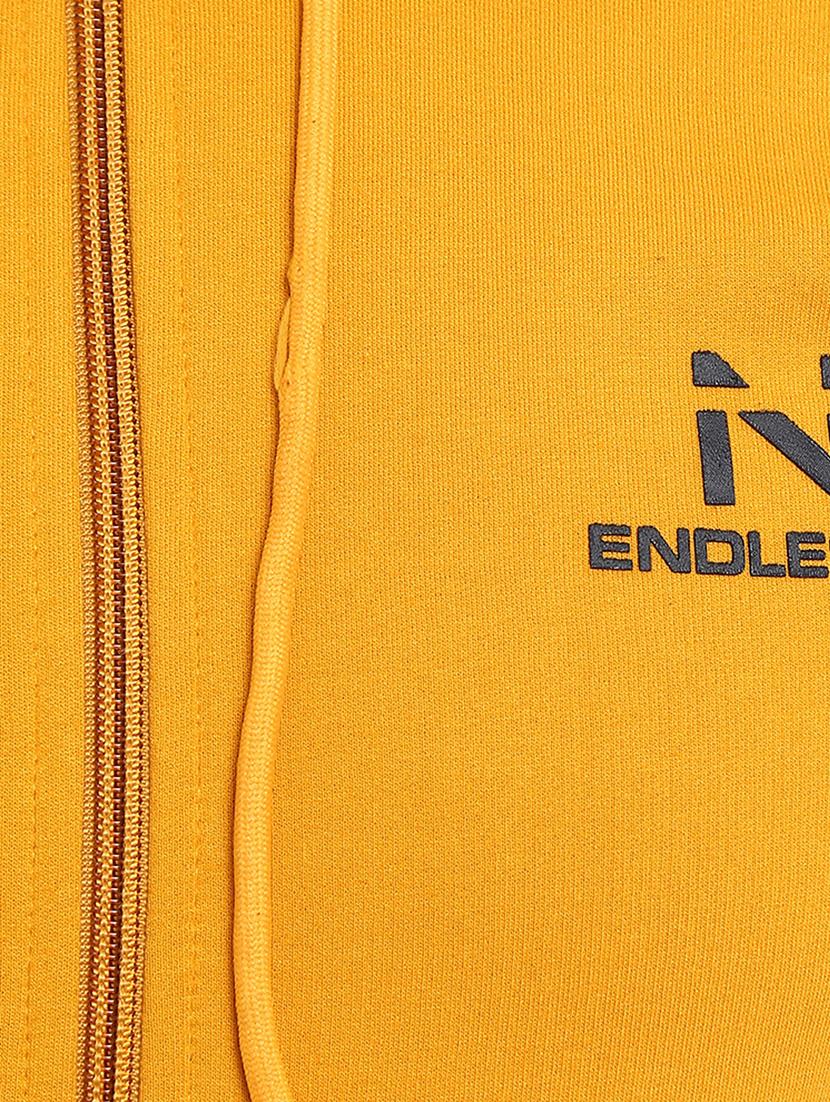 hooded neck printed jacket - 18615101 - Standard Image - 3