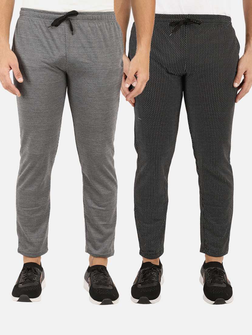 pack of 2 solid full length track pant