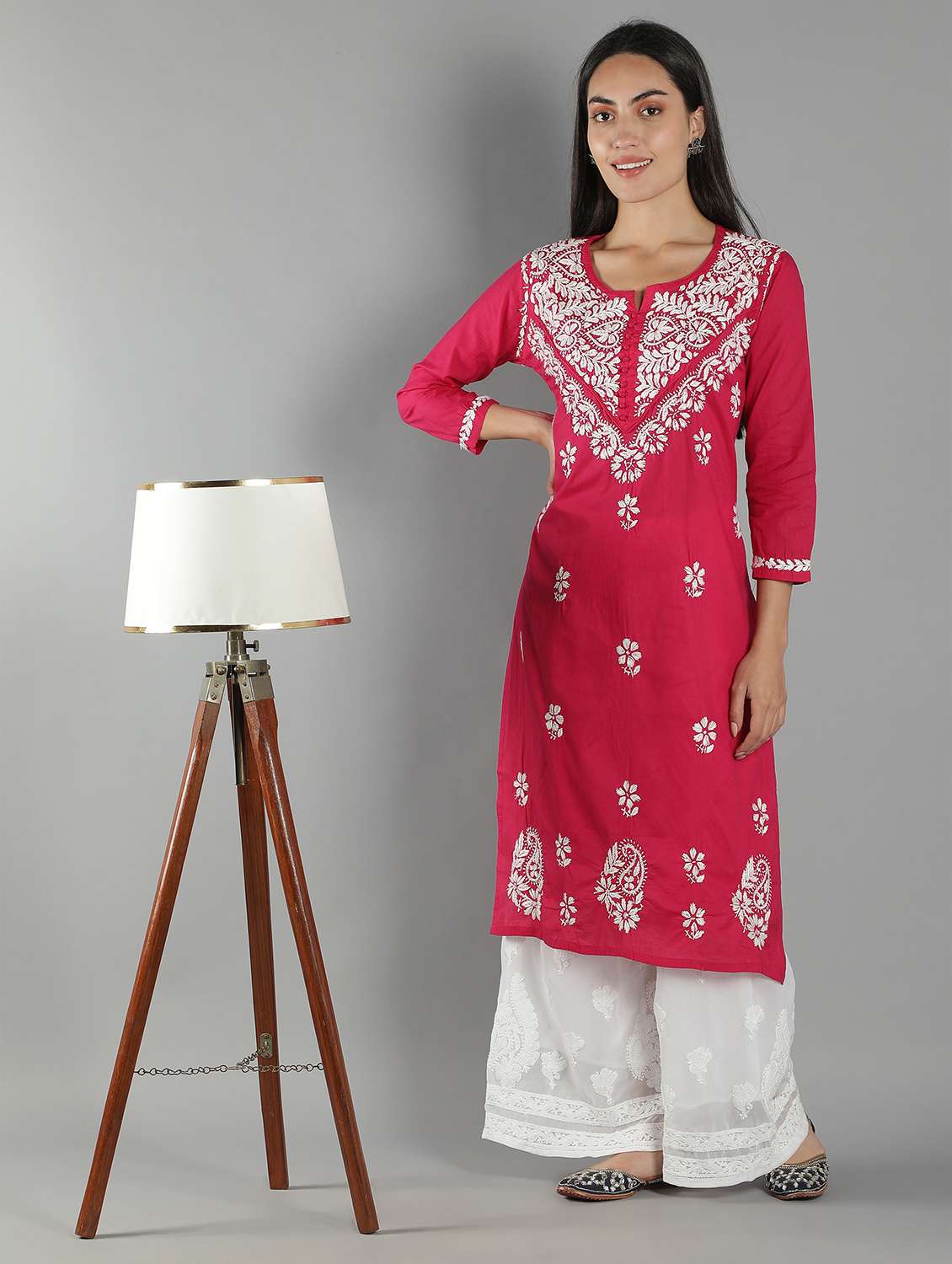 women's straight kurta - 18616428 -  Standard Image - 3