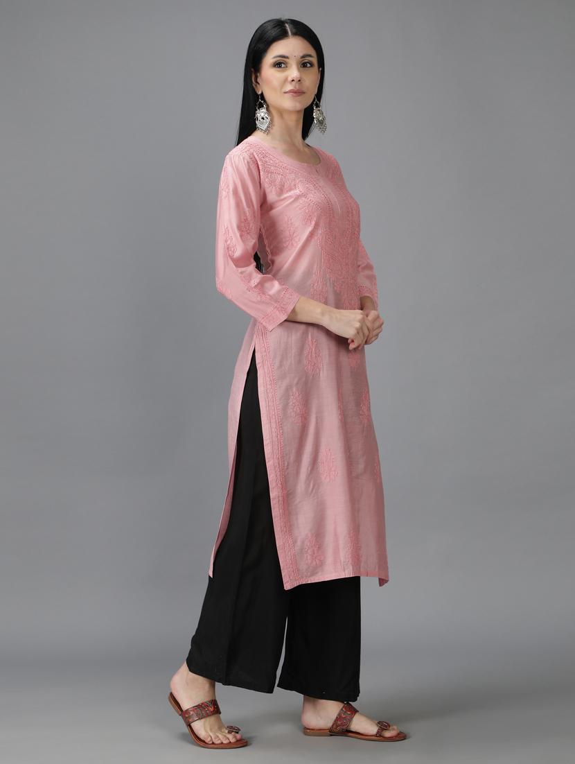 women's straight kurta - 18616441 - Standard Image - 3