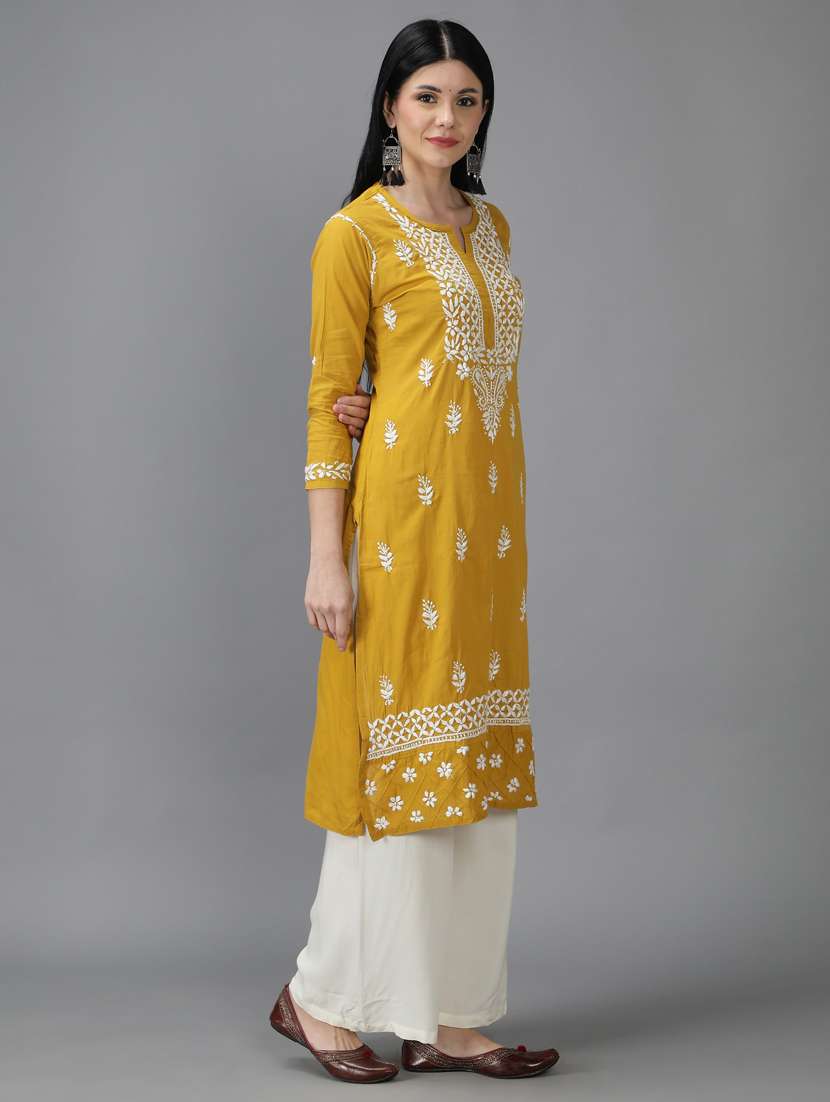 Women's Straight Kurta - 18616448 -  Standard Image - 3