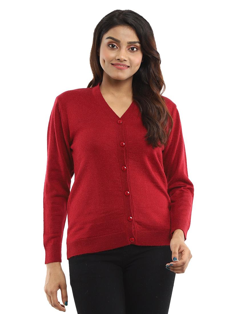 v-neck solid cardigan - 18616746 - Zoom Image - 0