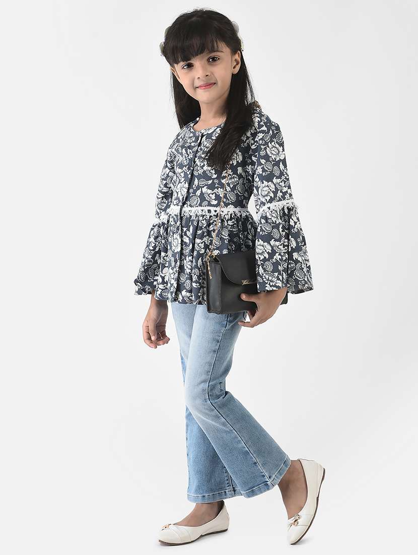 girls round neck top - 18621008 -  Standard Image - 3