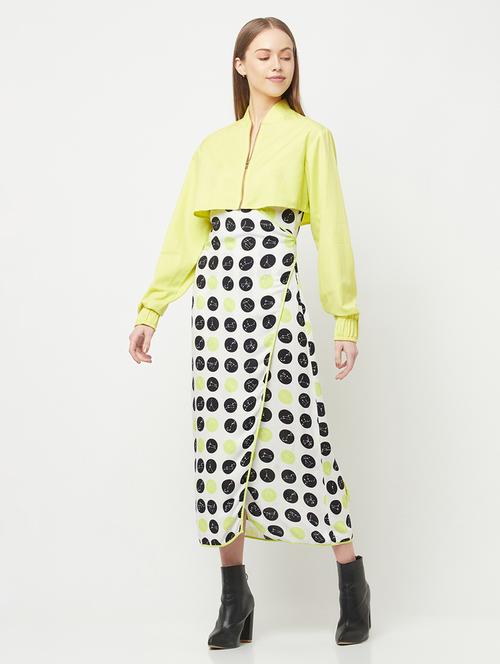 women's wrap geometric dress - 18621212 - Standard Image - 0