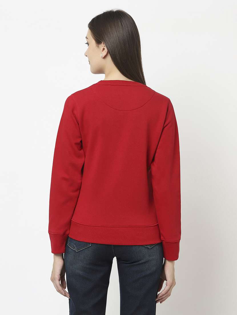 women's chest print sweatshirt - 18621945 - Standard Image - 3