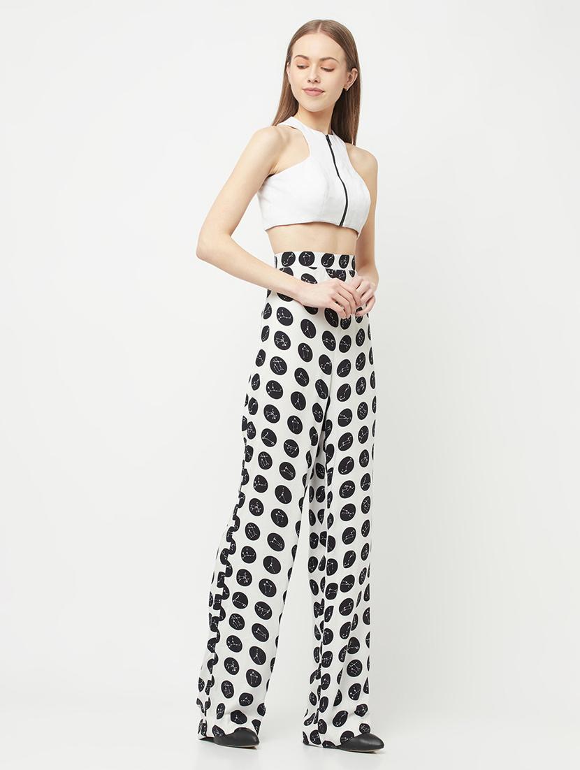 women's crop round neck top - 18621955 - Standard Image - 8