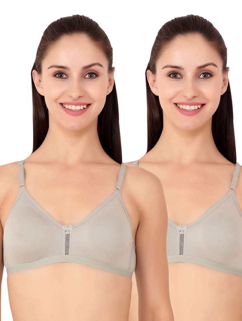 pack of 2 non padded regular bra 