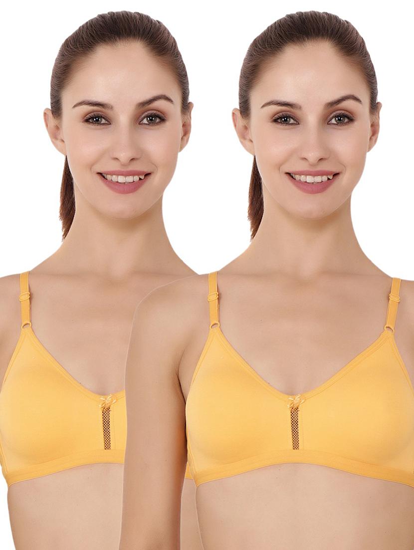 pack of 2 non padded regular bra  - 18623685 -  Zoom Image - 0