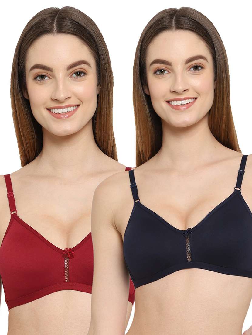 pack of 2 non padded regular bra 