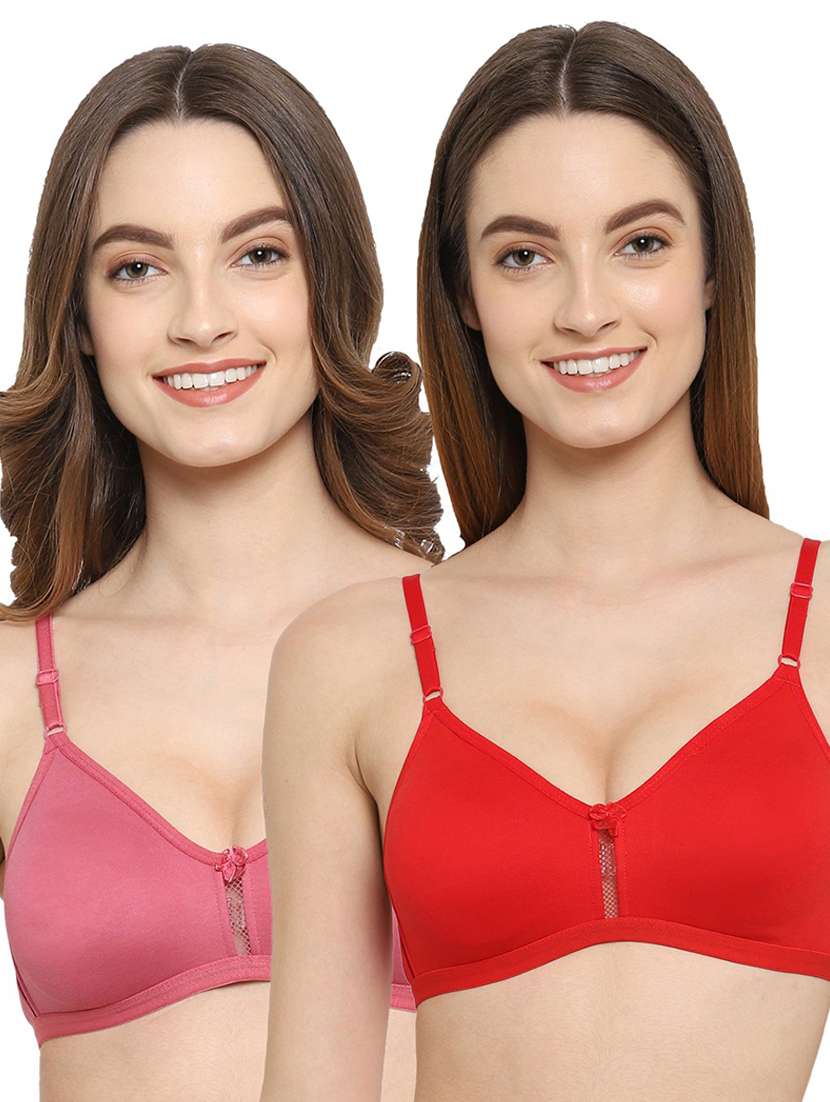 pack of 2 non padded regular bra 