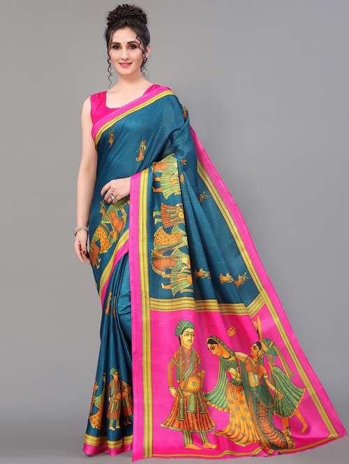 conversational mysore silk saree with blouse - 18627164 -  Standard Image - 0