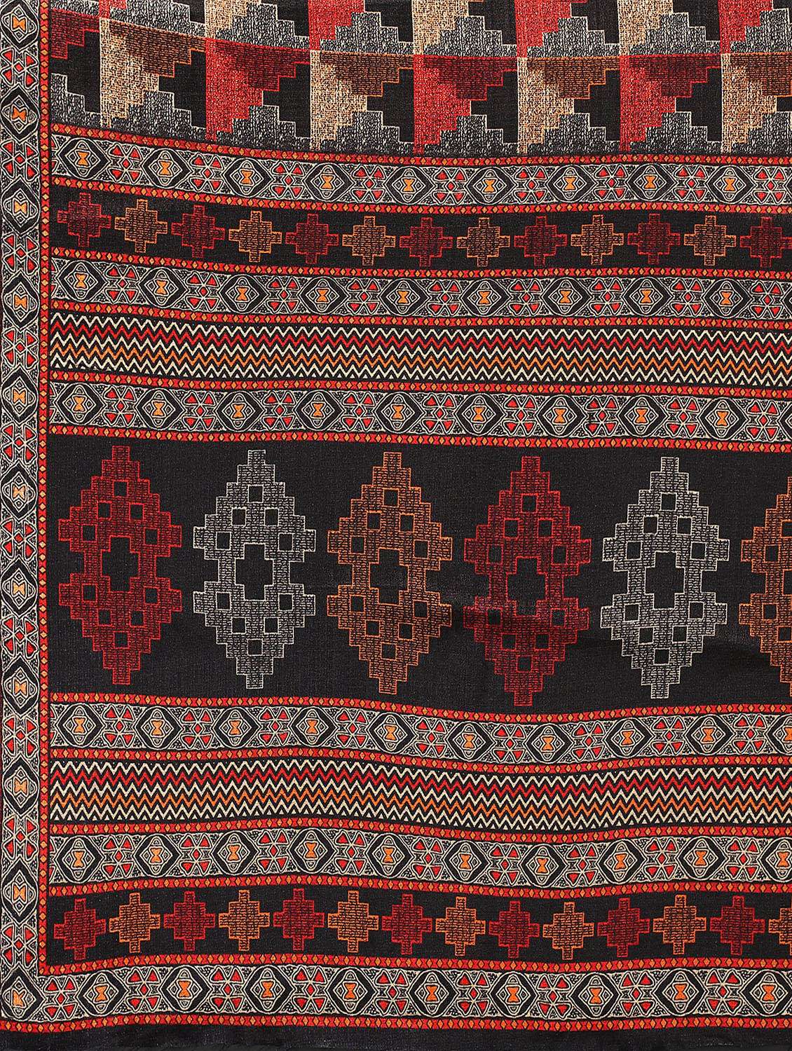 geometric print mysore silk saree with blouse - 18627166 - Standard Image - 3