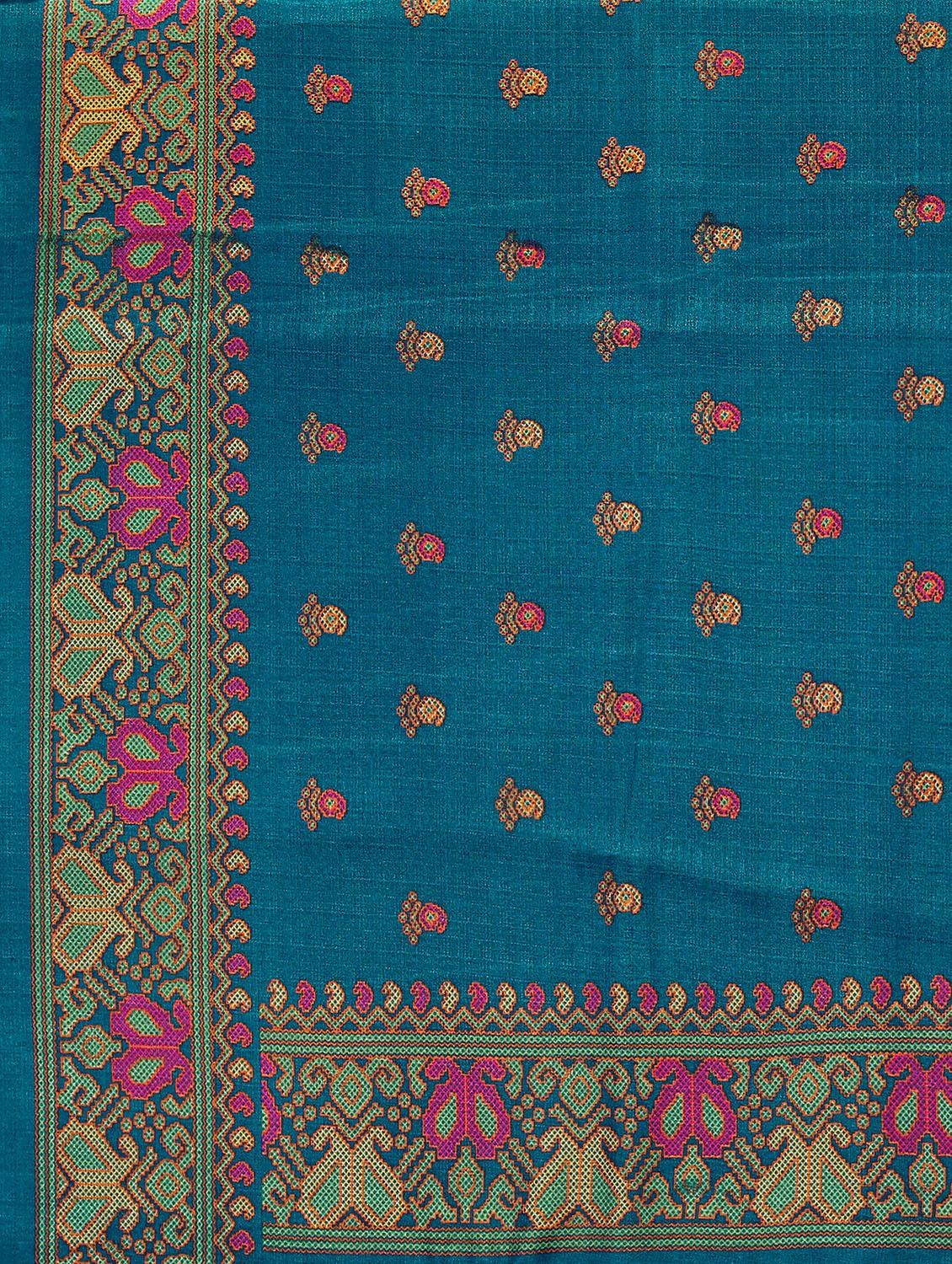 ethnic motif patola saree with blouse - 18627178 - Standard Image - 3