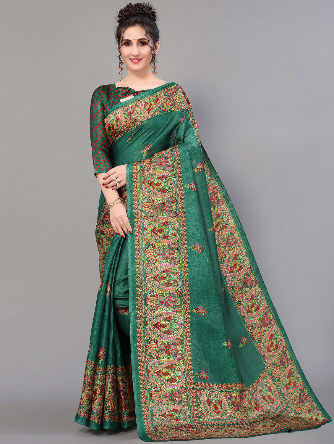 ethnic motif patola saree - 18627180 - Zoom Image - 0