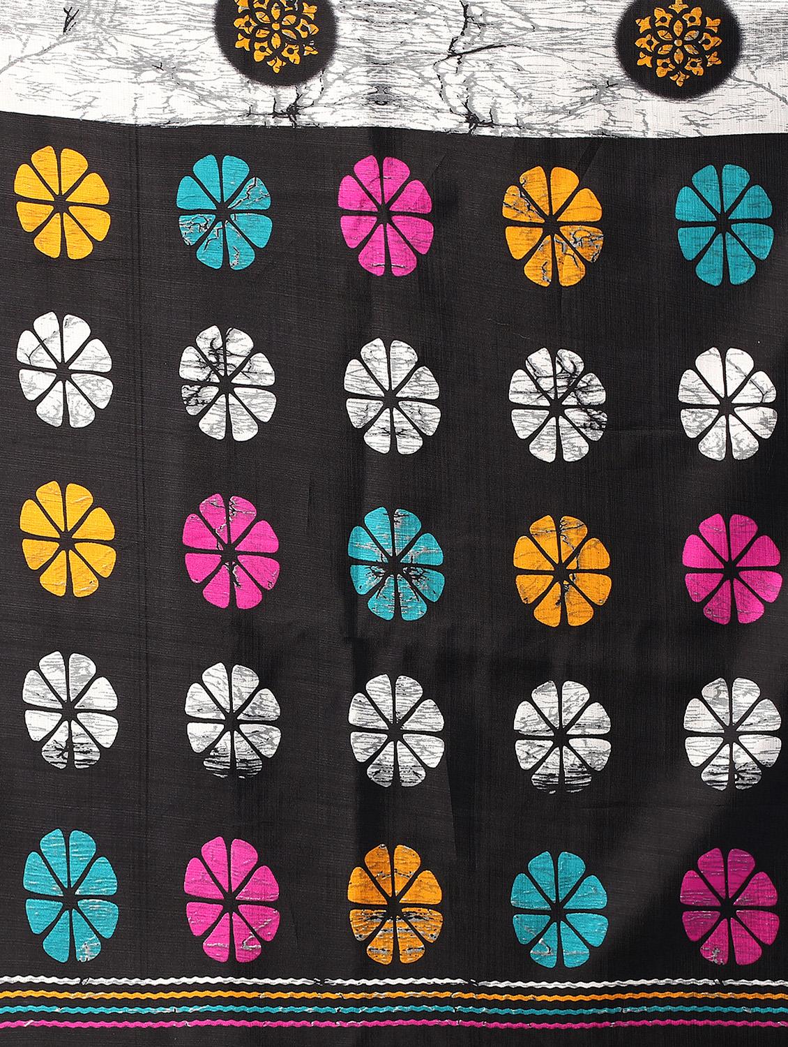floral mysore silk saree with blouse - 18627196 - Standard Image - 3