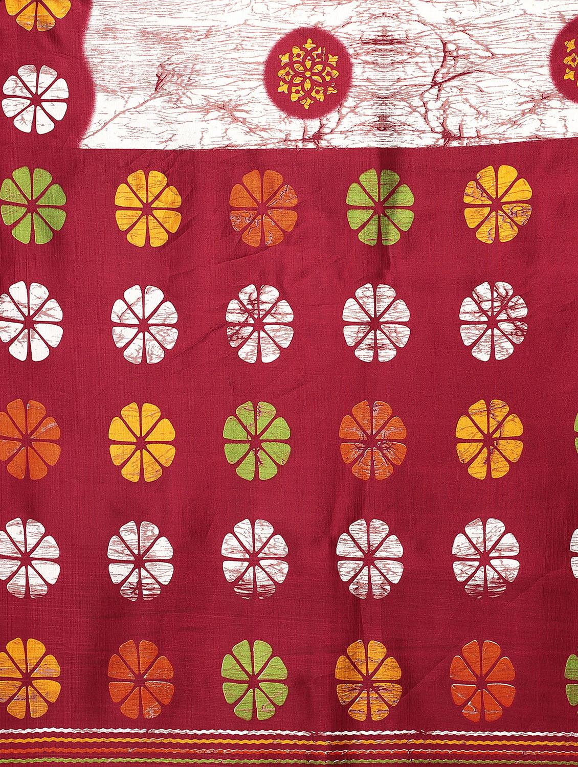 floral mysore silk saree with blouse - 18627198 - Standard Image - 3