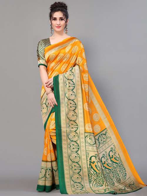 self design mysore silk saree with blouse - 18627203 - Standard Image - 0