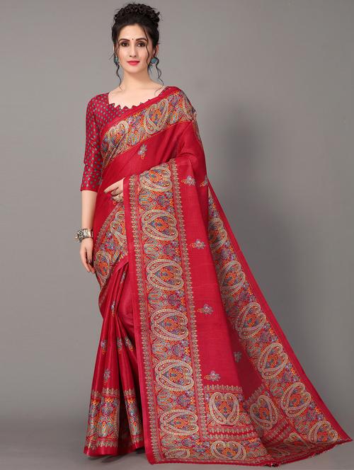 ethnic motif mysore silk saree with blouse - 18627247 - Standard Image - 0