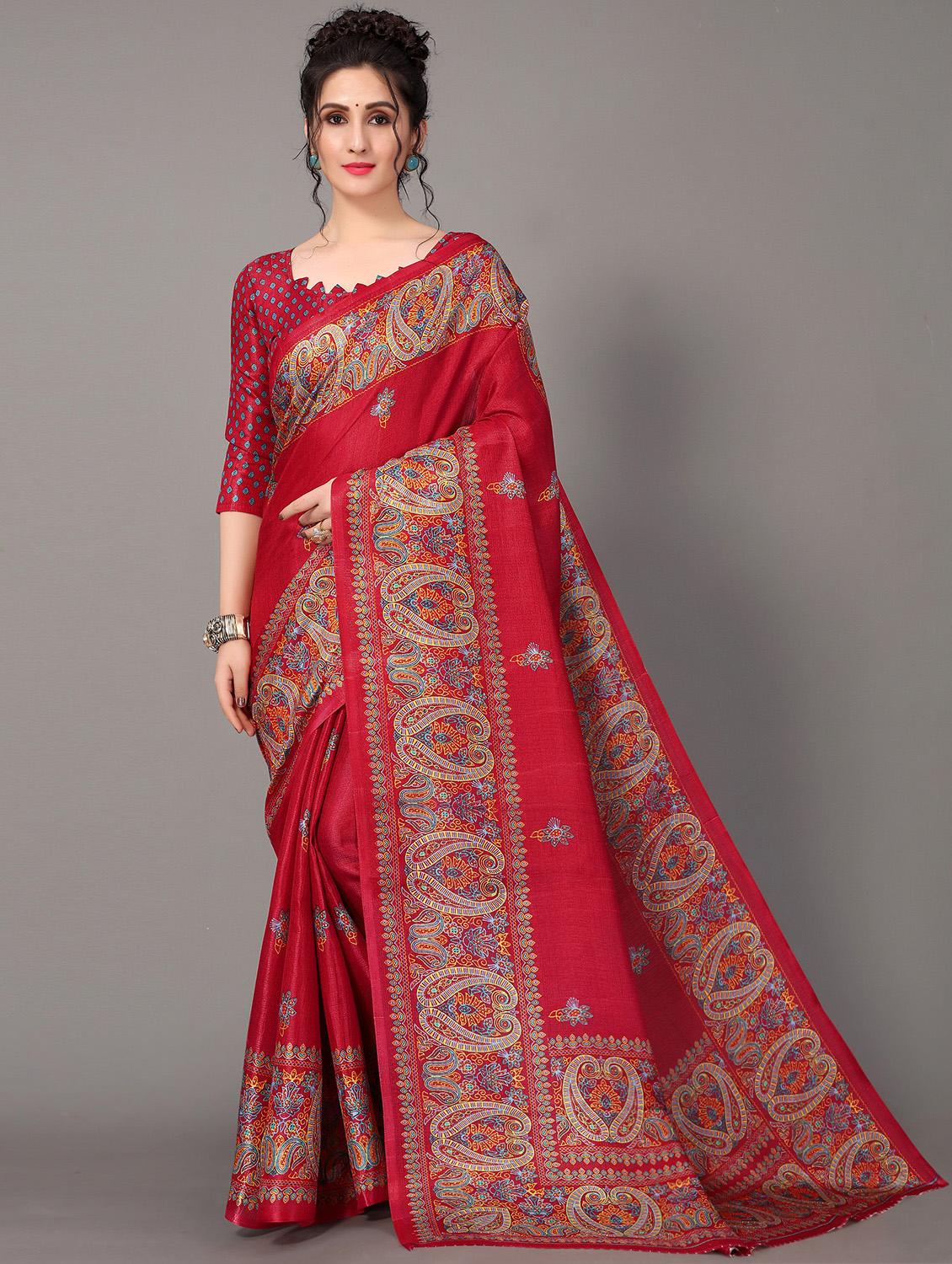 ethnic motif mysore silk saree with blouse - 18627247 - Zoom Image - 0