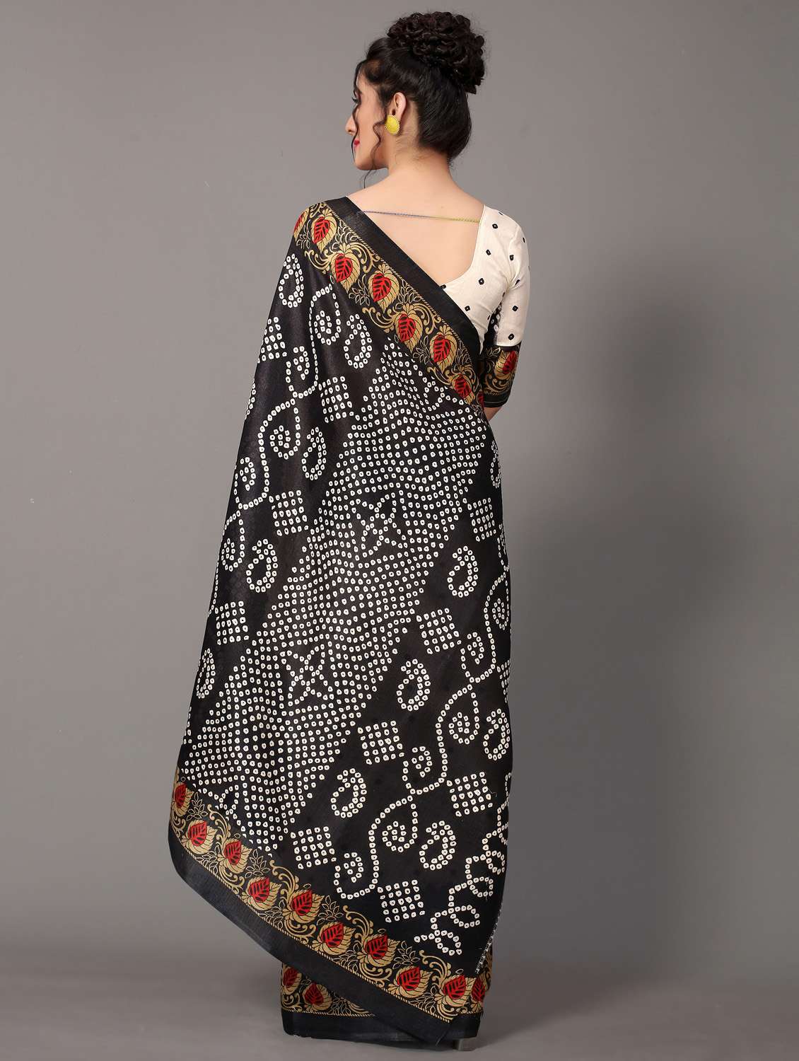 bandhani mysore silk saree - 18627273 - Standard Image - 3