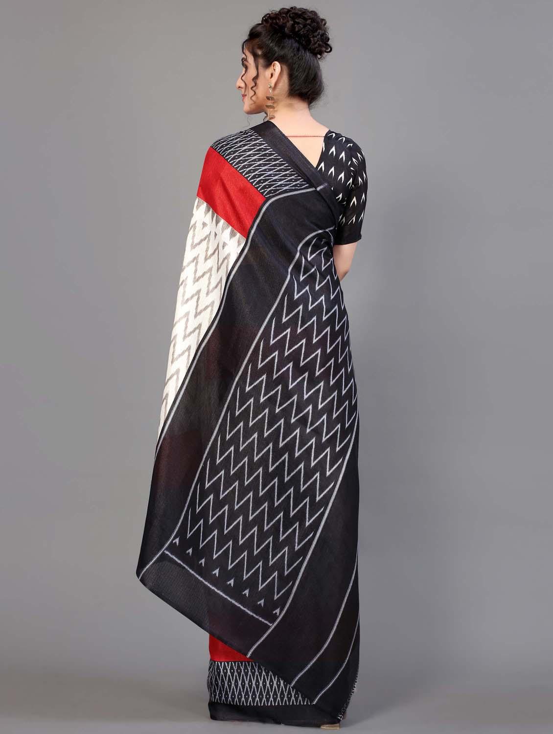 chevron mysore silk saree with blouse - 18627306 - Standard Image - 3