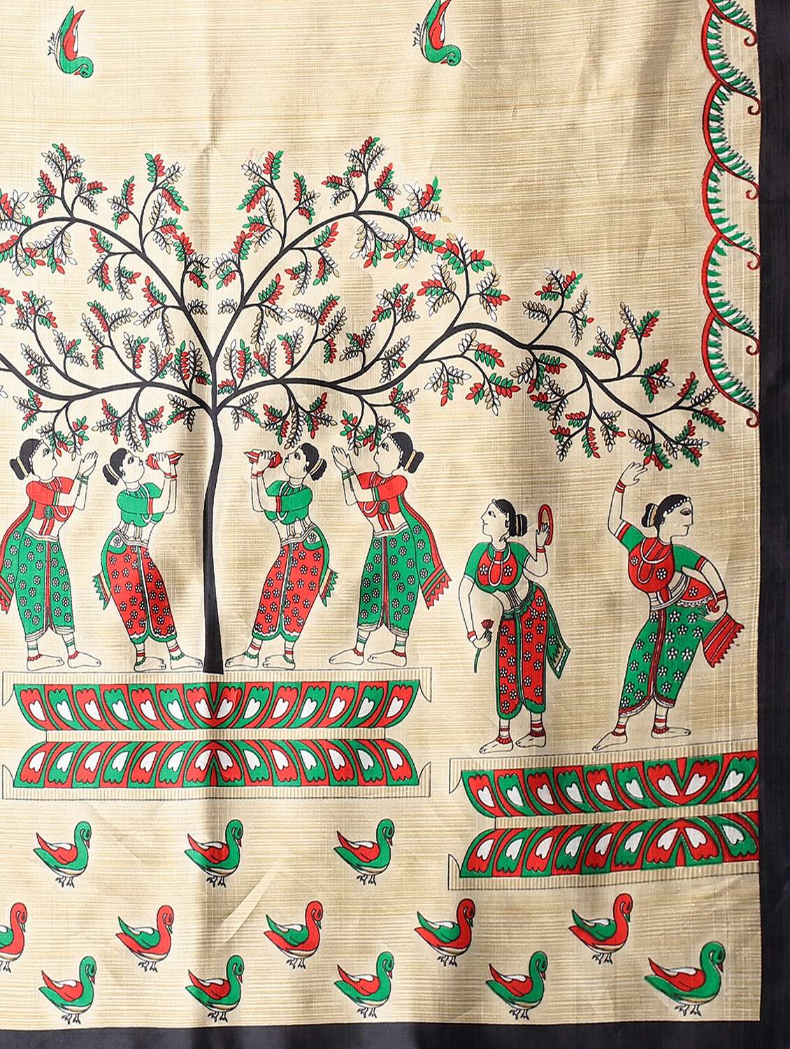 conversational print mysore silk saree with blouse - 18627354 -  Standard Image - 3