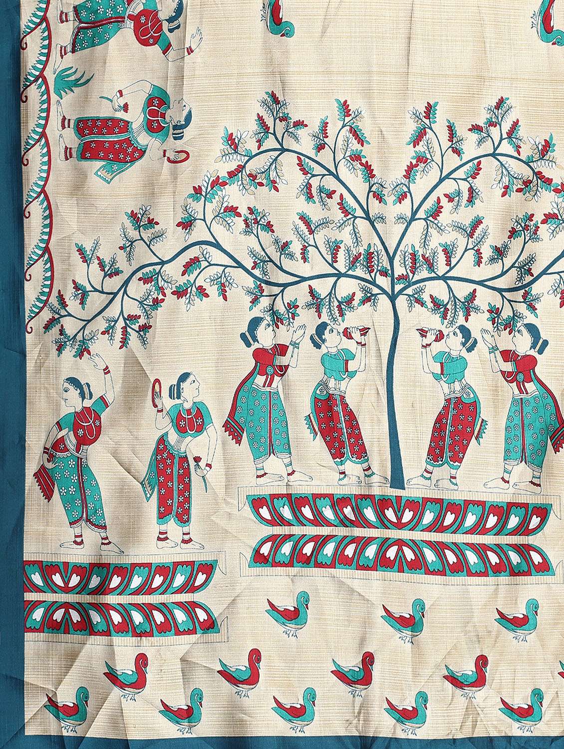 conversational print mysore silk saree with blouse - 18627356 - Standard Image - 3