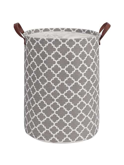 48l sized laundry basket (laltern grey)-48x36x36cm - 18629108 -  Standard Image - 0