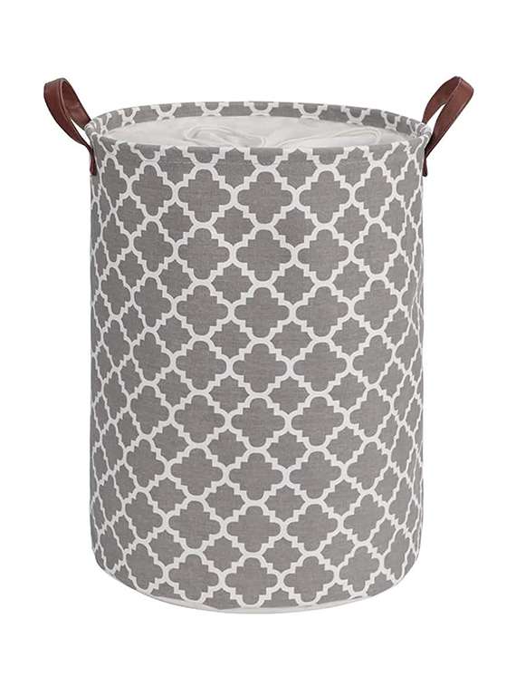 72l sized laundry basket (laltern grey)-56x40.5x40.5cm