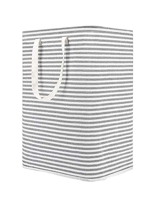 striped laundry storage basket - 18629115 -  Standard Image - 0