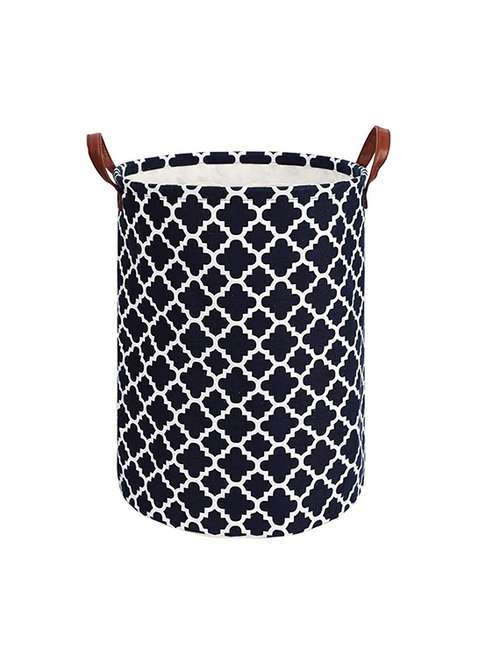 48l sized laundry basket (laltern black)-48x36x36cm - 18629117 -  Standard Image - 0