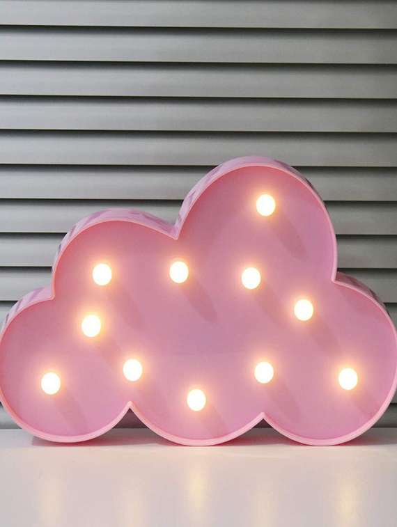 cloud night light led marquee sign-baby light-battery operated - pink - 18629142 -  Standard Image - 3