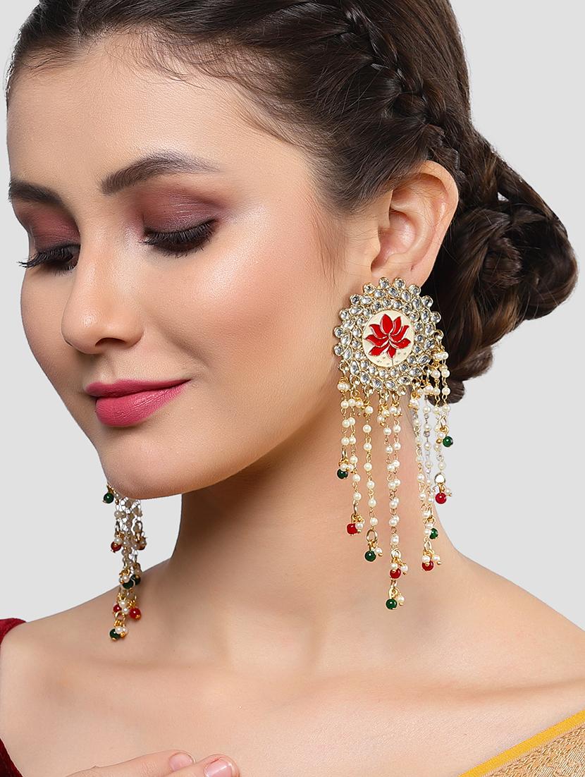 red metal earring - 18633147 - Standard Image - 3
