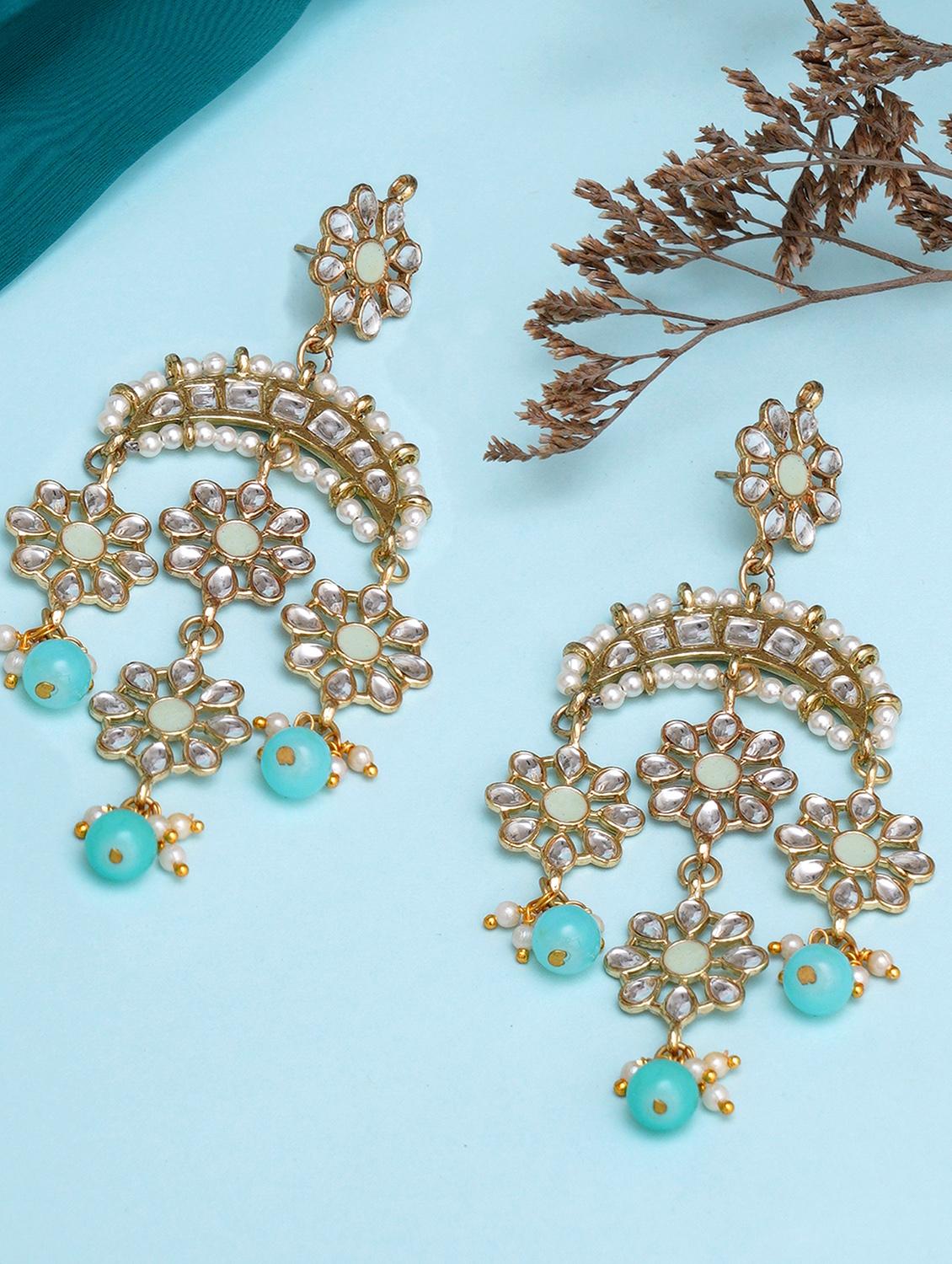 blue metal earring - 18633243 - Zoom Image - 0