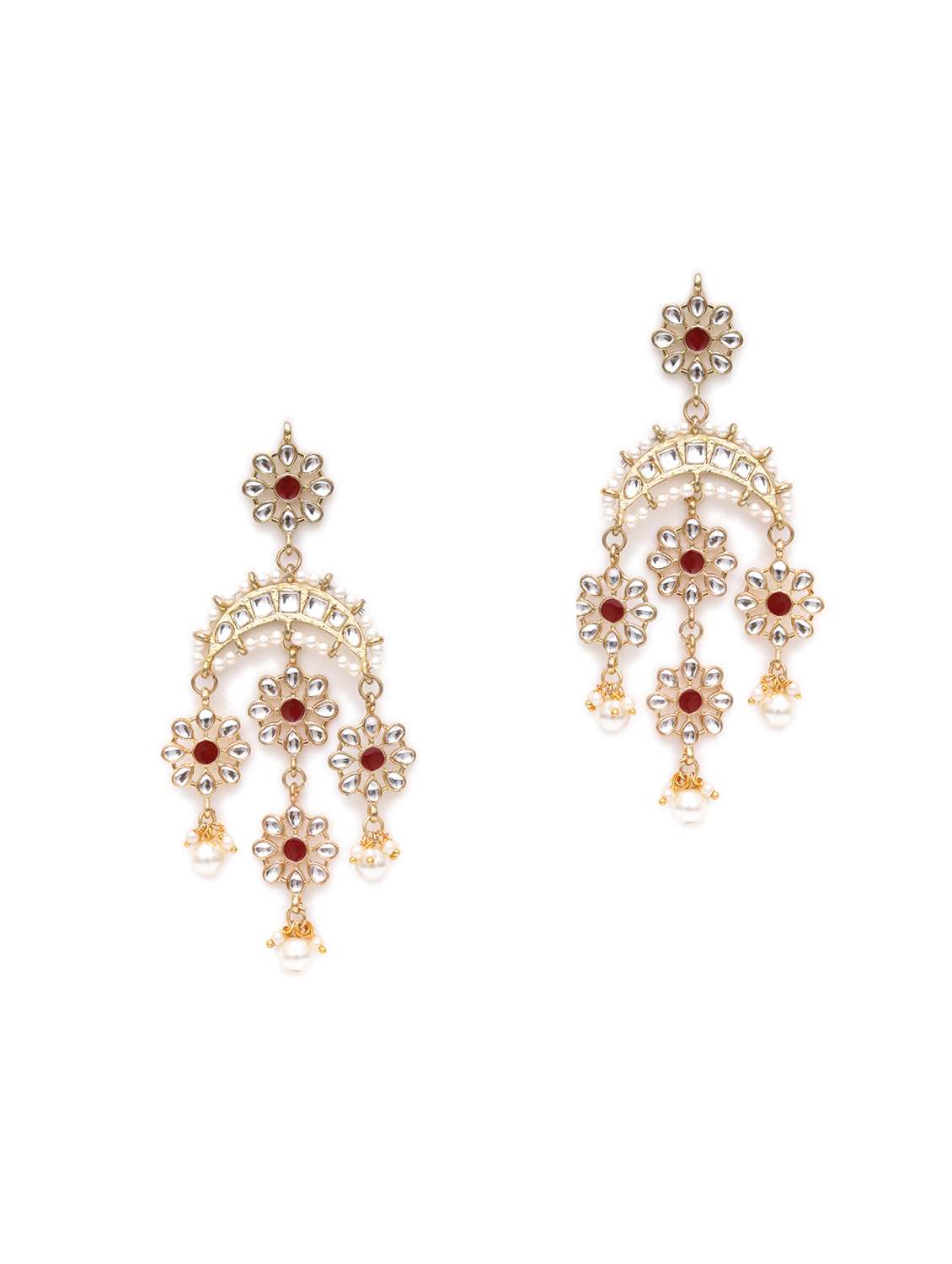 Red Metal Earring