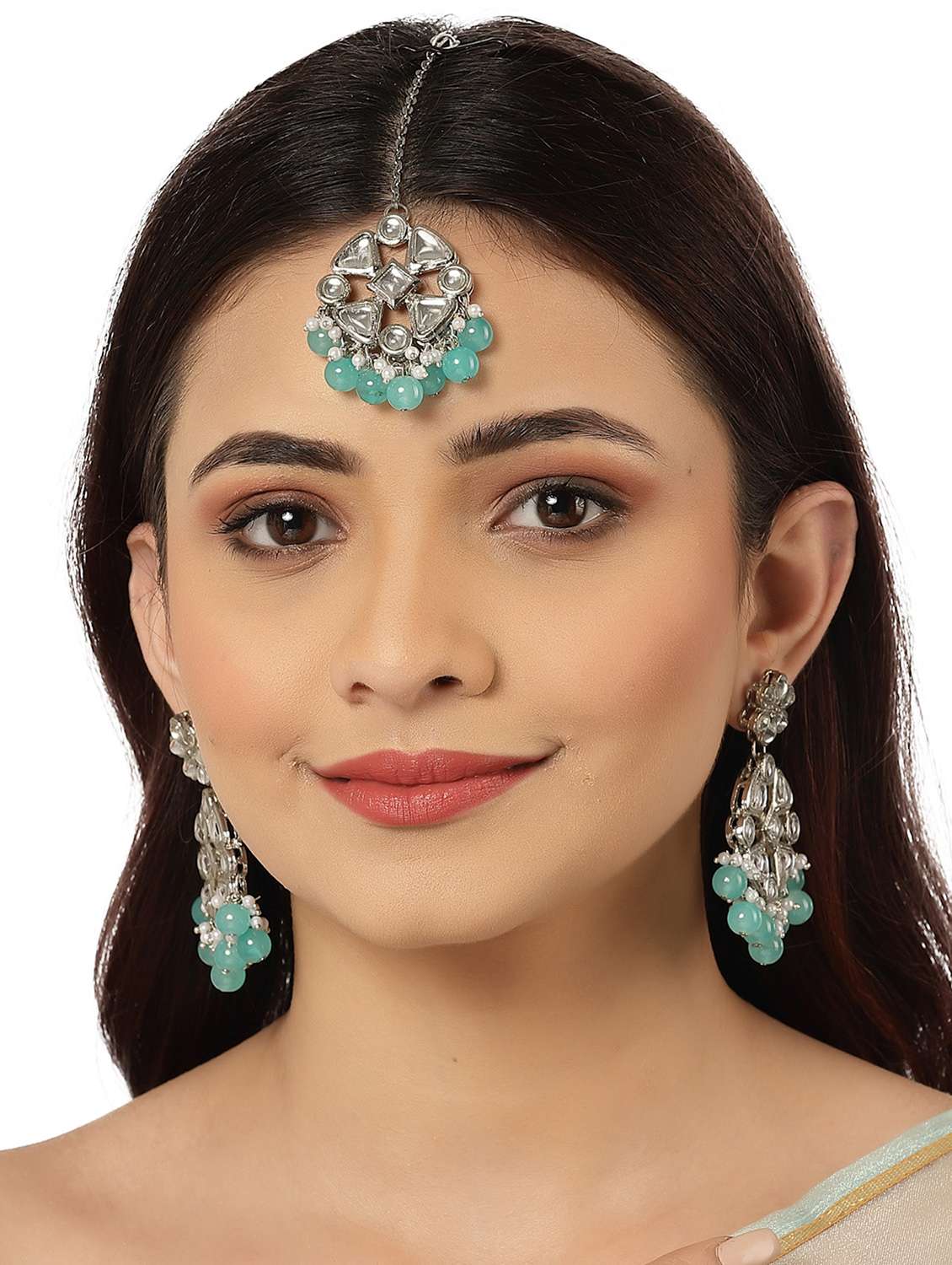 blue metal earring - 18633442 -  Standard Image - 3