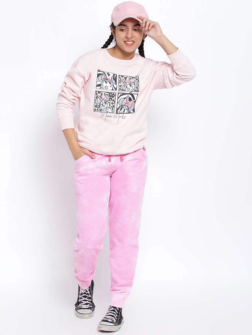 front print round neck sweatshirt - 18633599 -  Standard Image - 3