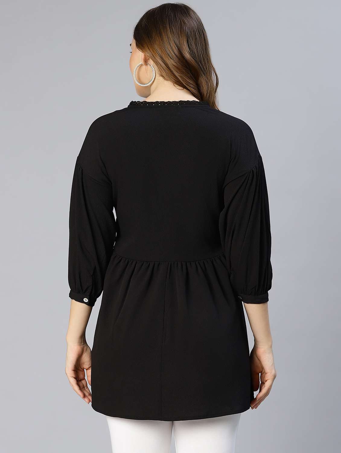 v-neck embroidered regular tunic - 18633639 -  Standard Image - 3