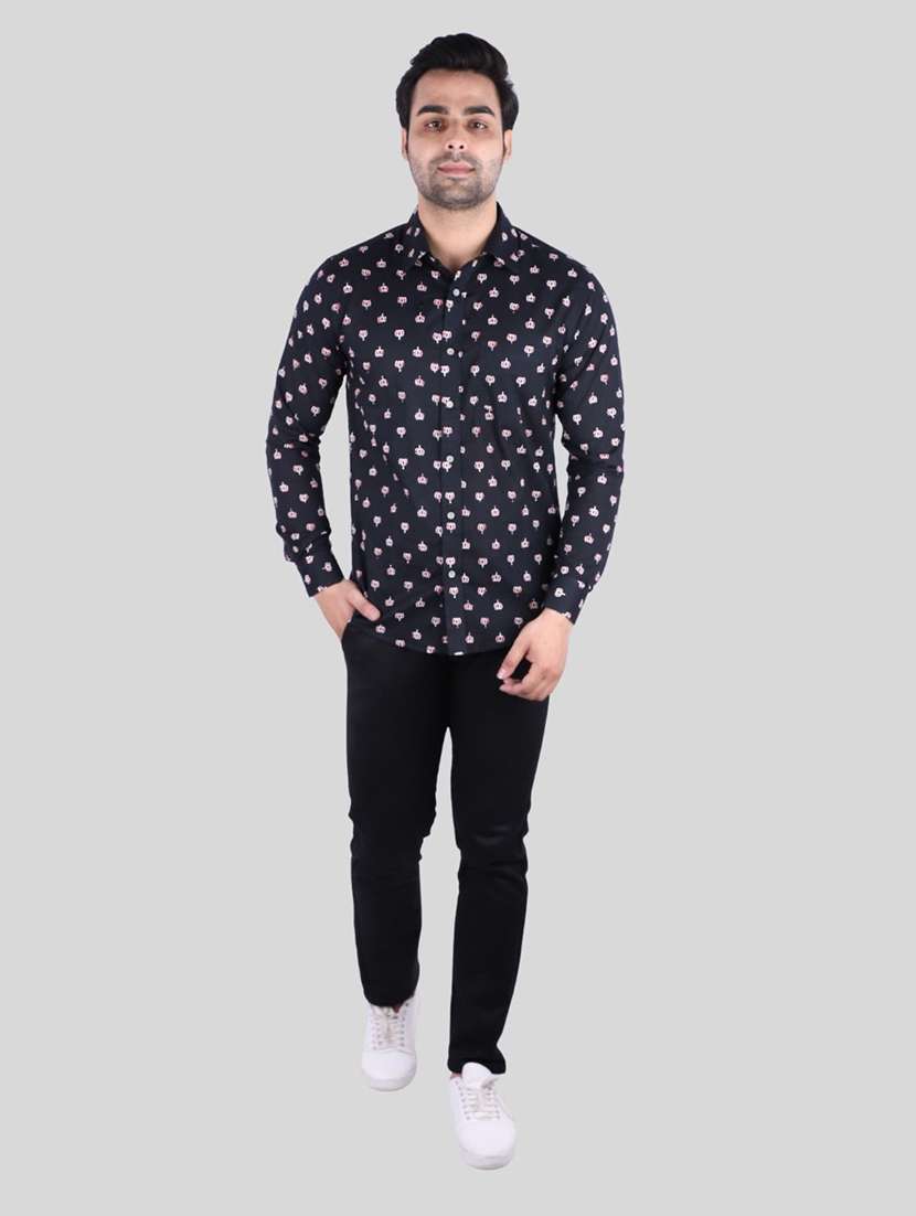 blue printed casual shirt - 18633798 -  Standard Image - 3