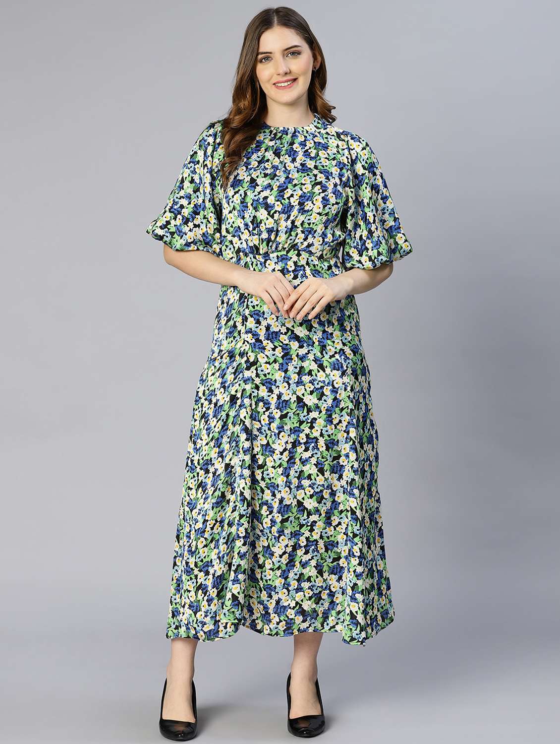 women's fit & flare floral dress - 18633963 -  Zoom Image - 0