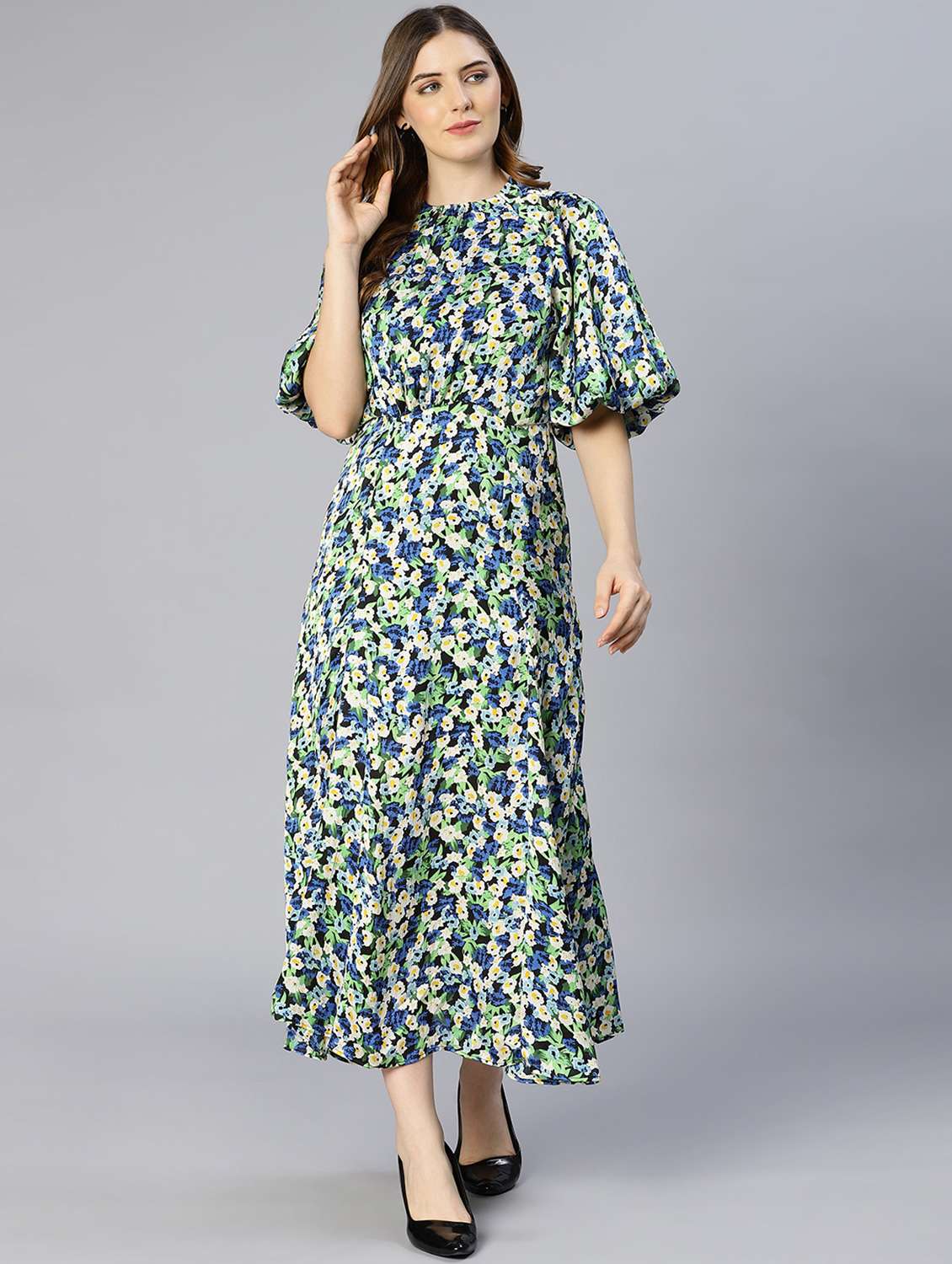 women's fit & flare floral dress - 18633963 -  Standard Image - 3
