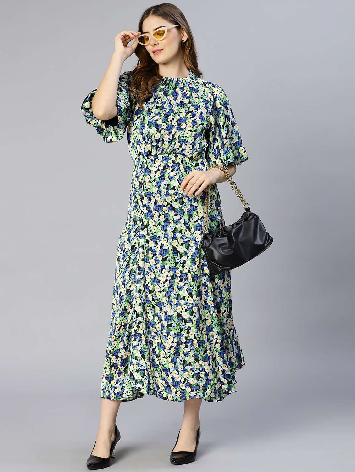 women's fit & flare floral dress - 18633963 -  Standard Image - 5