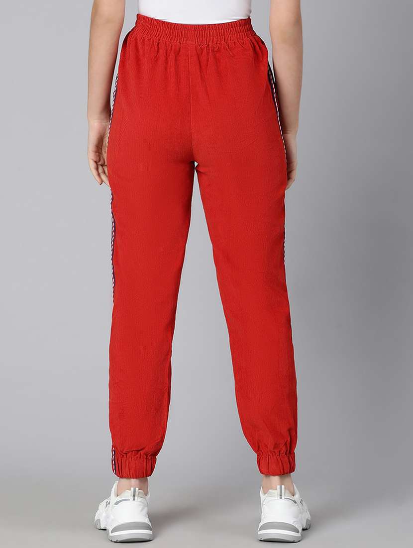 red cotton trousers - 18634532 - Standard Image - 3