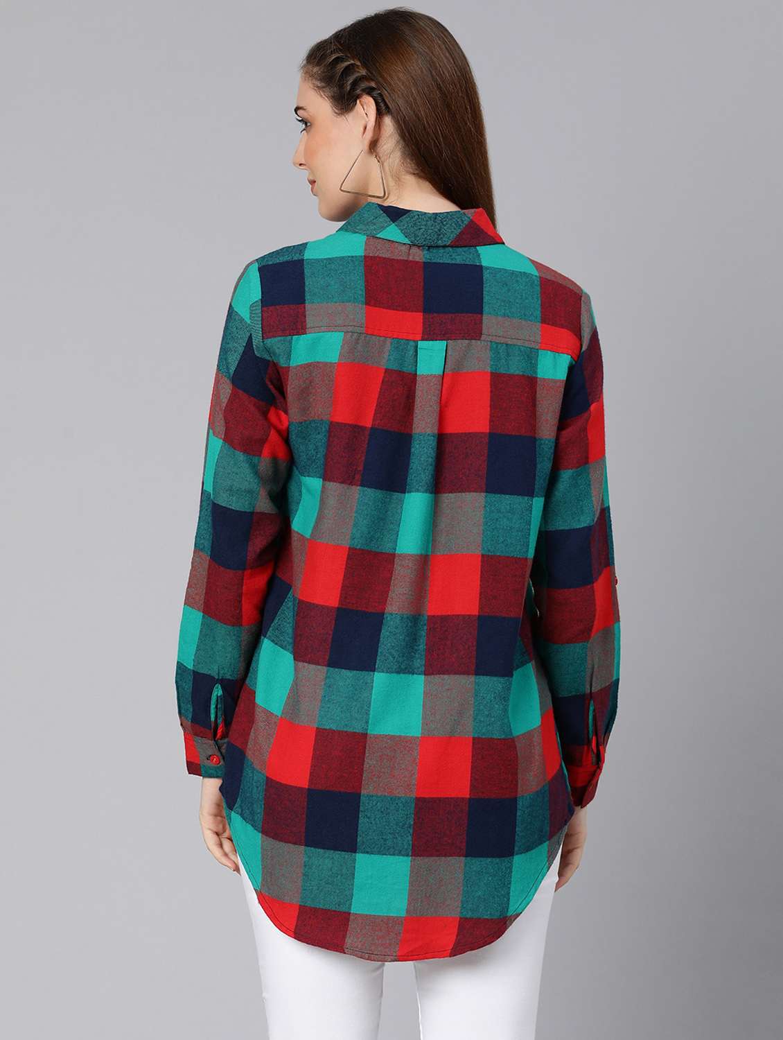 multi colored checkered regular shirt - 18634652 -  Standard Image - 3