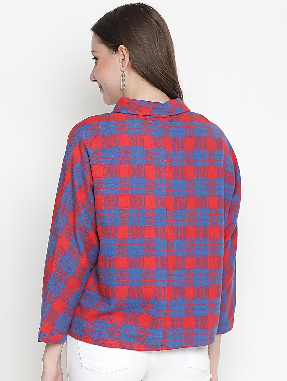checkered regular shirt - 18634655 - Standard Image - 3